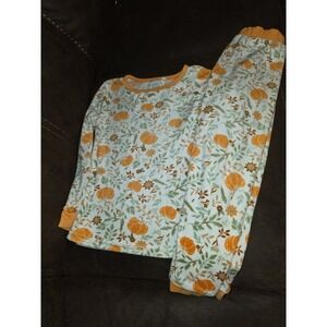 Jessica Simpson fall autumn Halloween pumpkin pajamas size 6